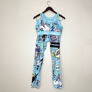 Stronger by Ice Cream Pop Sports Bra and Leggings Workout Set
